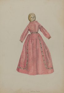 Gingham-nukke, c. 1938.