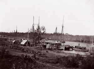 Broadway Landing, Appomattox River, 1864.