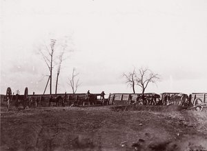 Fort Brady, Virginia, lähellä Dutch Gapia, 1865.