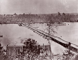 Pontoonisilta, Broadway Landing, Appomattox-joki, 1861-65.