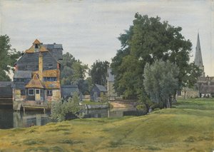 Houghton Mill, Near St Ives, Huntingdonshire, 1889