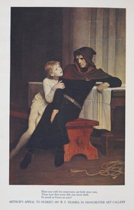 Arthurin vetoomus Hubertille - W.F. Yeames, Manchesterin taidegalleriassa