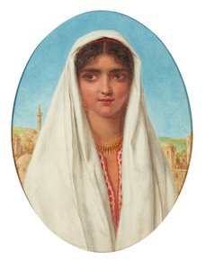 Arabitytön muotokuva (öljy paneelissa)