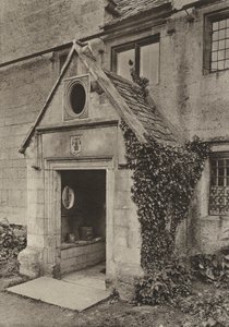 Ovikäytävä, kuisti Cap Millissa, Painswick, Gloucestershire (m/w kuva) tekijältä William Galsworthy Davie