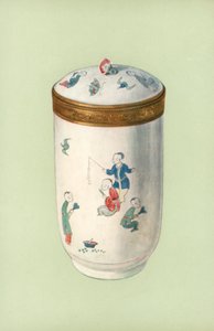 WC-kannu, Chantilly, japanilaisella designilla (väri litho) tekijältä William Gibb