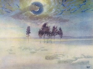 Lokakuun sumu (väri litho)