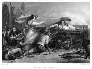 Zaragosan piiritys, Espanja, niemimaan sota, 1808 c1822-c1870