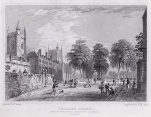 College Green, St Augustinuksen kirkko ja katedraali, Bristol (kaiverrus)
