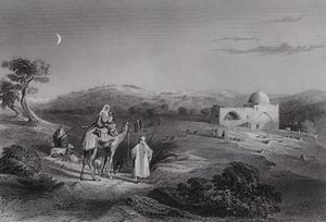 Libingan ni Rachel, malapit sa Bethlehem (ukit)finn