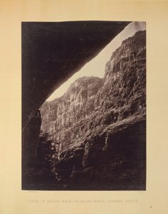 Kanab Washin Cañon, Colorado River, etelään katsottuna tekijältä William H. Bell