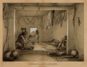 Hopi-asunnon sisustus, 1800-luvun loppu - 1900-luvun alku.