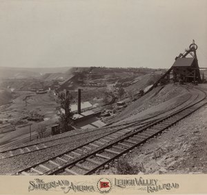 Knickerbocker Colliery lähellä Shenandoahia, Lehigh Valley Railroad