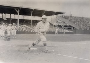 Mike Donlin, Pittsburgh Pirates -hyökkääjä, harjoittelemassa tekijältä William H. Trefts Jr.