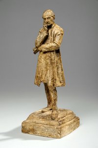 Maquette William Conynghamille, 4. Baron Plunket, Dublinin arkkipiispa, n. 1905 (kipsi) tekijältä William Hamo Thornycroft