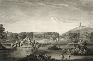 West Wycombe Park, kaiverrus William Woollett (1735-85) tekijältä William Hannan