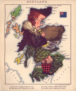 Maantieteellistä hupia - humoristisia hahmotelmia eri maista, johdannon ja kuvaavien repliikkien kera LOC 84675540-7 tekijältä William Harvey