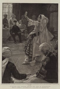 Nautch-tyttö tanssii Afganistanin amirin edessä tekijältä William Hatherell