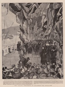 Hänen Majesteettinsa lähdössä Holyheadiin Kingstowniin tekijältä William Hatherell