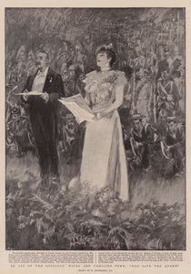 Upseerien vaimojen ja perheiden rahaston hyväksi, God Save the Queen (Jumala suojele kuningatarta) tekijältä William Hatherell