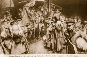 Kohtauksia koskettavasta ilosta ja paatosuksesta Lontoon suurilla rautatieasemilla 1914-19 tekijältä William Hatherell