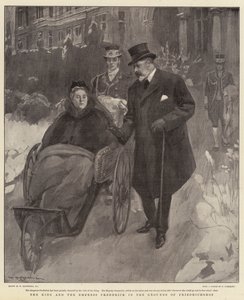 Kuningas ja keisarinna Frederick Friedrichshofin alueella tekijältä William Hatherell