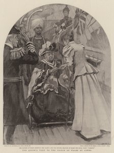 Kuningattaren vierailu Walesin prinssin luona Cowesissa tekijältä William Hatherell