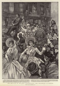Vappujuhlien herätys, kulkue Hoxtonissa tekijältä William Hatherell