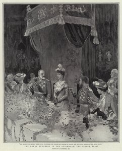 Kuninkaallinen lounas kiltasalissa, toinen malja tekijältä William Hatherell