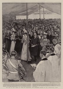 Walesin prinssin vierailu Eastbournessa, paimenten palvelu maatalousnäyttelyssä tekijältä William Hatherell