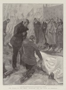 Liner Moheganin hylky Cornwallin rannikolla tekijältä William Hatherell