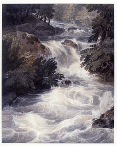 Vesiputous Amblesidessa ikkunasta nähtynä, 1807