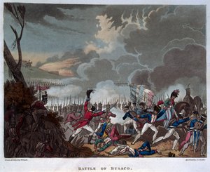 Busacon taistelu 27. syyskuuta 1810, kaivertanut J.C. Stadler, julkaistu 1818 (akvatinta) tekijältä William Heath