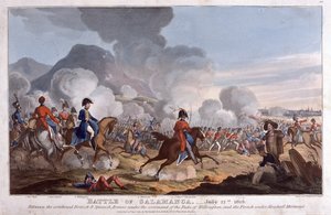 Salamancan taistelu 22. heinäkuuta 1812, julkaistu 1821 (akvatinta)