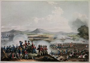 Talaveran taistelu, 28. heinäkuuta 1809, kaiverrus Thomas Sutherland (b.c.1785) tekijältä William Heath
