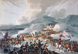 Bidassoan taistelu, 9. lokakuuta 1813: kaiverrettu Daniel Havellin toimesta.