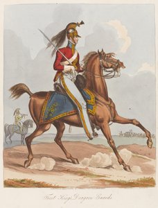 First Kings Dragoon Guards, 1820 (värillinen akvatinta) tekijältä William Heath
