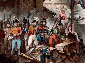 Wellingtonin herttua Ciudad Rodrigon vallassa, Espanja, niemimaan sota, 1812 c1818. tekijältä William Heath