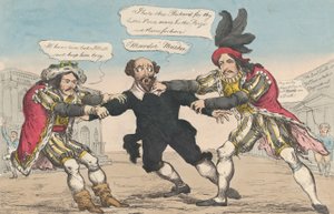 The Rival Richards, o Shakespeare en perill, 18 de maig de 1814. finlandès tekijältä William Heath