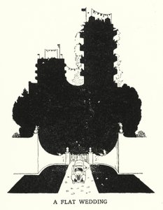 Tasaiset häät (litho) tekijältä William Heath Robinson