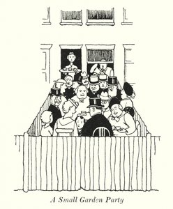 Pienet puutarhajuhlat (litho) tekijältä William Heath Robinson