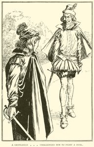 Herrasmies ? haastoi hänet taistelemaan kaksintaistelussa tekijältä William Heath Robinson
