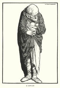 Lakikissa (litho) tekijältä William Heath Robinson
