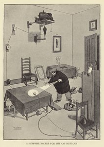 Yllätyspaketti kissamurtovarkaalle tekijältä William Heath Robinson