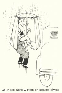 Ikään kuin hän olisi pala aitoa sevreä (litho) tekijältä William Heath Robinson