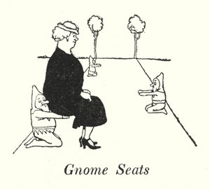 Gnome-istuimet (litho) tekijältä William Heath Robinson