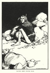 Takaisin ajettu (litho) tekijältä William Heath Robinson