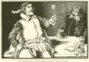 Hän houkutteli Cassion tekemään liian vapaaksi pullolla tekijältä William Heath Robinson