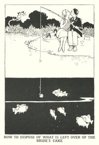 Kuinka hävittää morsiamenkakun ylijäämä (litho) tekijältä William Heath Robinson