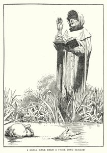 Teen niistä pitkän saarnan (litho) tekijältä William Heath Robinson