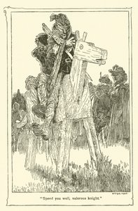 Kuvitus Don Quijotelle (litho) tekijältä William Heath Robinson